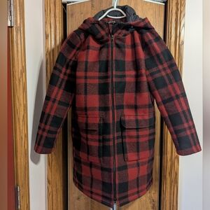 Charlies Red and Black Plaid Jacket